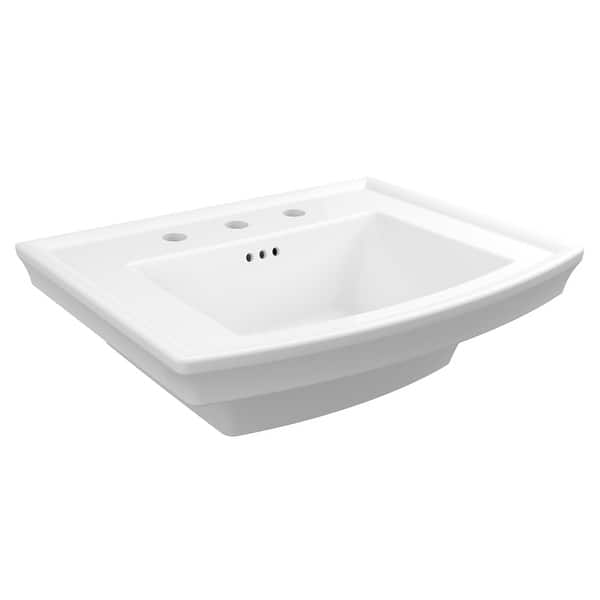 DXV Wyatt 24" Pedestal Fireclay Bathroom Sink Bed Bath & Beyond